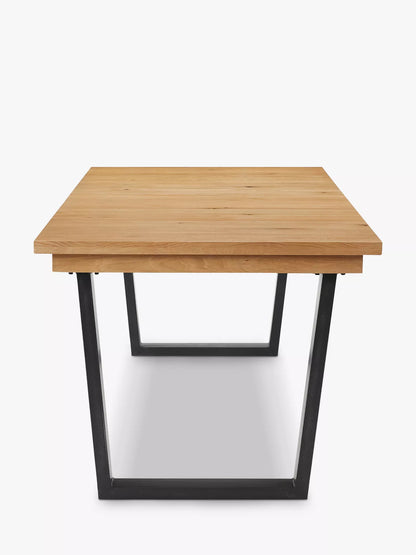 John Lewis Calia 8-10 Seater Extending Dining Table, Solid Oak