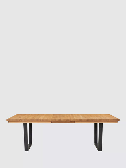 John Lewis Calia 8-10 Seater Extending Dining Table, Solid Oak