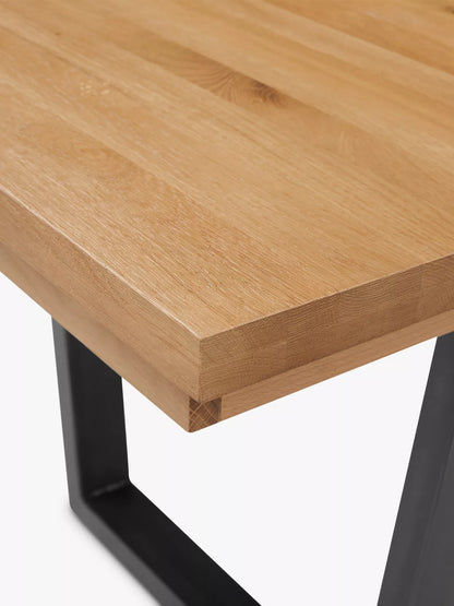 John Lewis Calia 8-10 Seater Extending Dining Table, Solid Oak