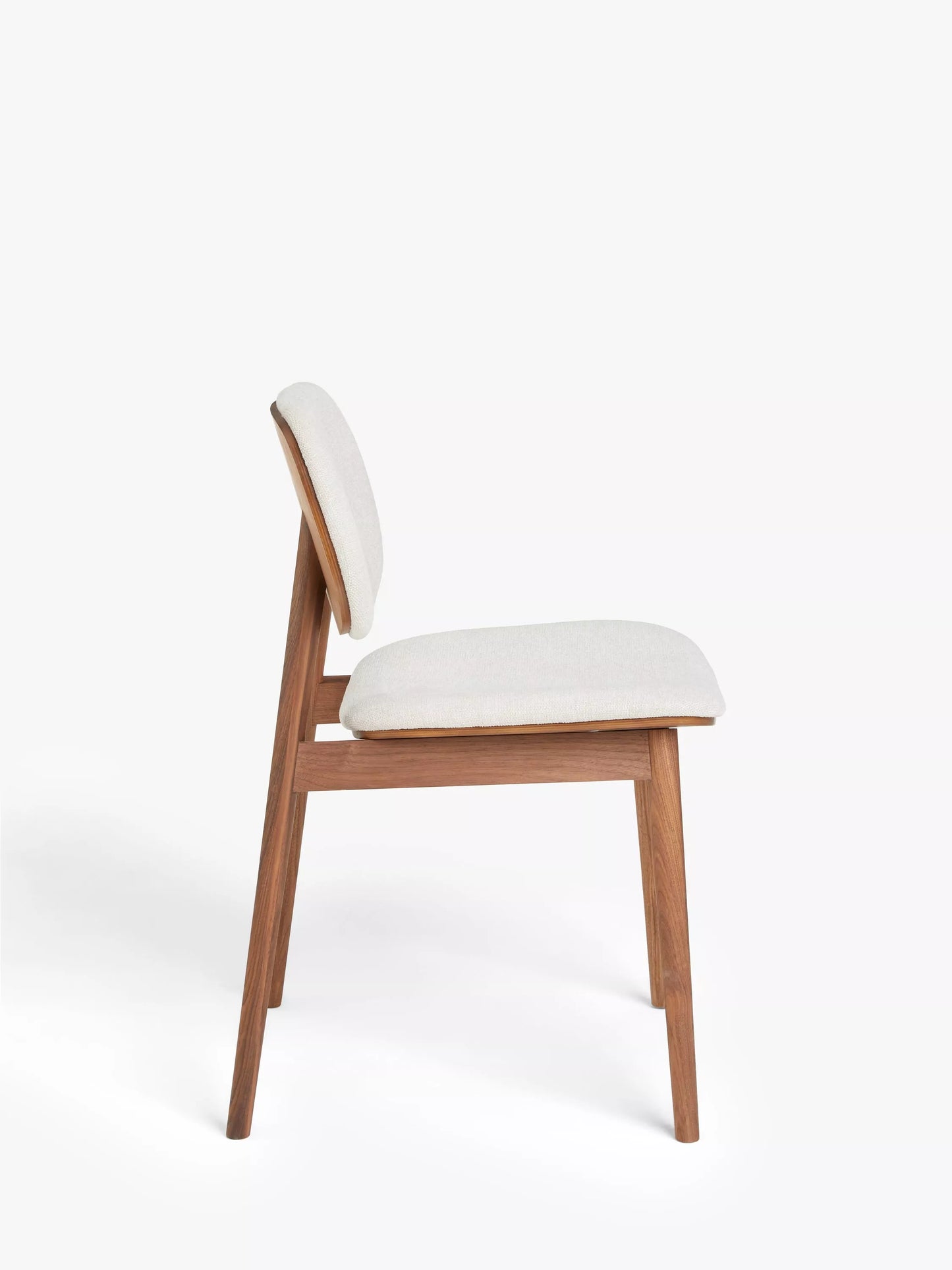 John Lewis Cara Dining Chair, Natural/American Black Walnut