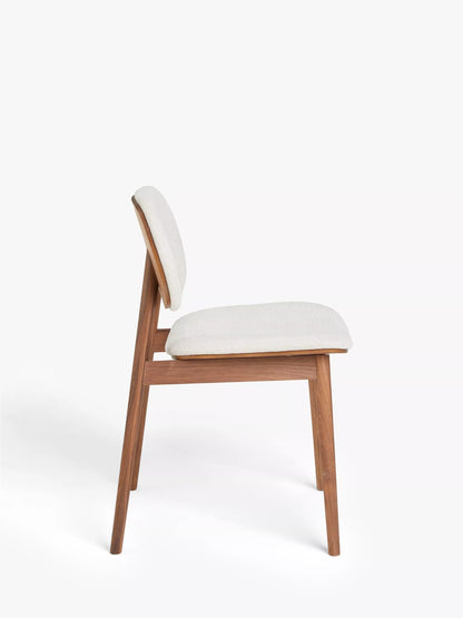 John Lewis Cara Dining Chair, Natural/American Black Walnut