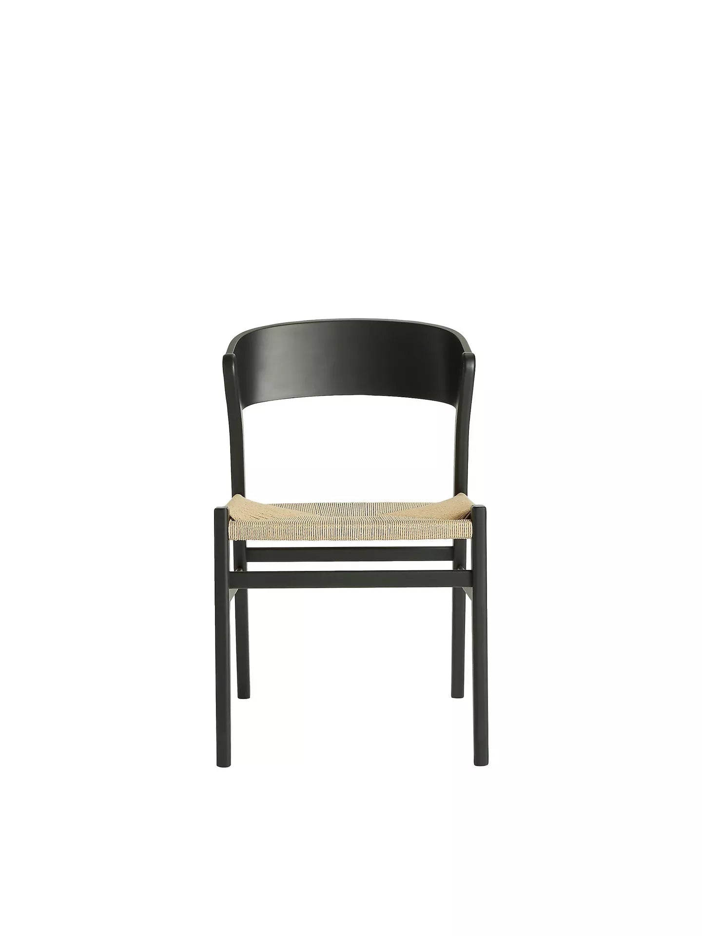 John Lewis Scandi Dining Chair, FSC Certified (Ash Wood), Black