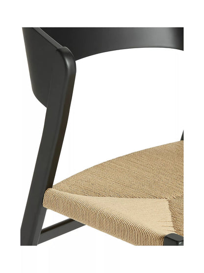 John Lewis Scandi Dining Chair, FSC Certified (Ash Wood), Black
