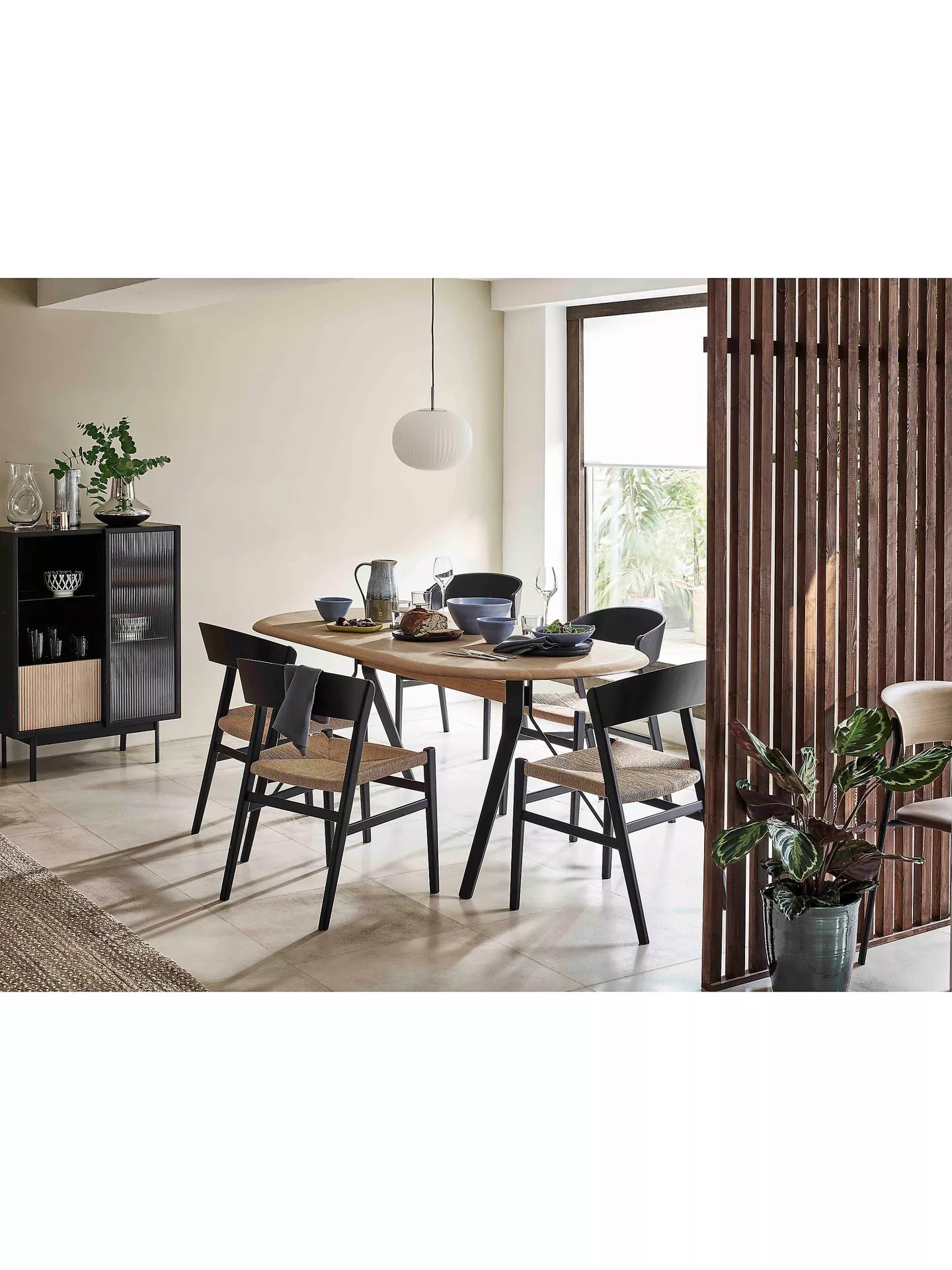 John Lewis Scandi Dining Chair, FSC Certified (Ash Wood), Black