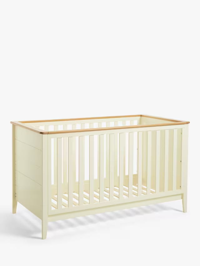 John Lewis Avery Convertible Cotbed, Cream/Natural