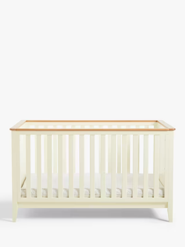 John Lewis Avery Convertible Cotbed, Cream/Natural