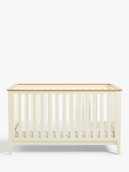 John Lewis Avery Convertible Cotbed, Cream/Natural