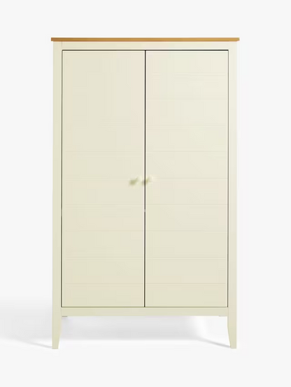 John Lewis Avery Double Wardrobe, Natural/Cream