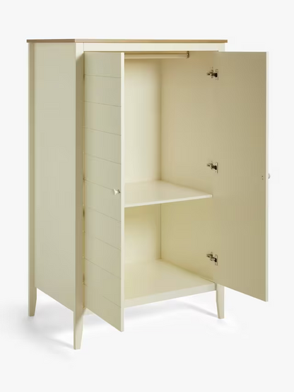 John Lewis Avery Double Wardrobe, Natural/Cream