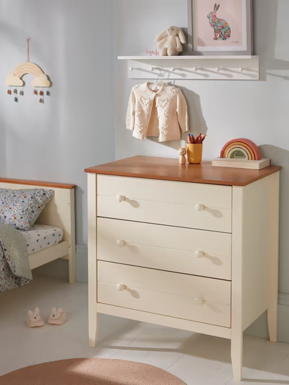 John Lewis Avery Changing Top Dresser, Cream/Natural