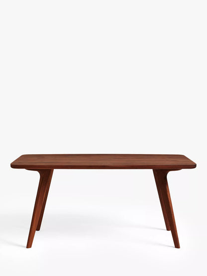 John Lewis Cara 4 Seater Dining Table, American Black Walnut