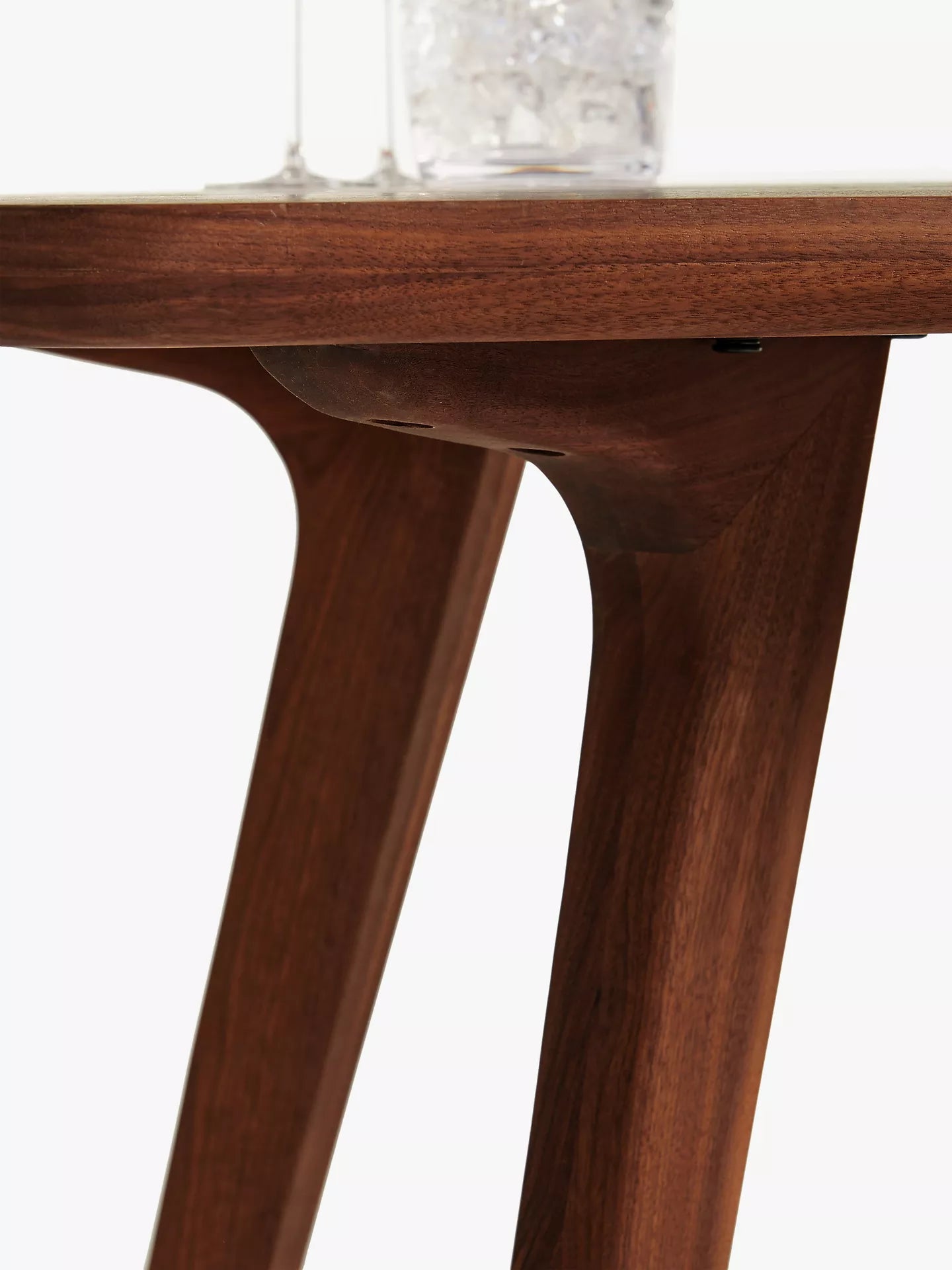 John Lewis Cara 4 Seater Dining Table, American Black Walnut