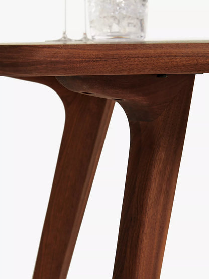 John Lewis Cara 4 Seater Dining Table, American Black Walnut