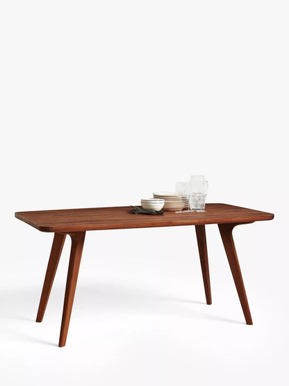 John Lewis Cara 4 Seater Dining Table, American Black Walnut