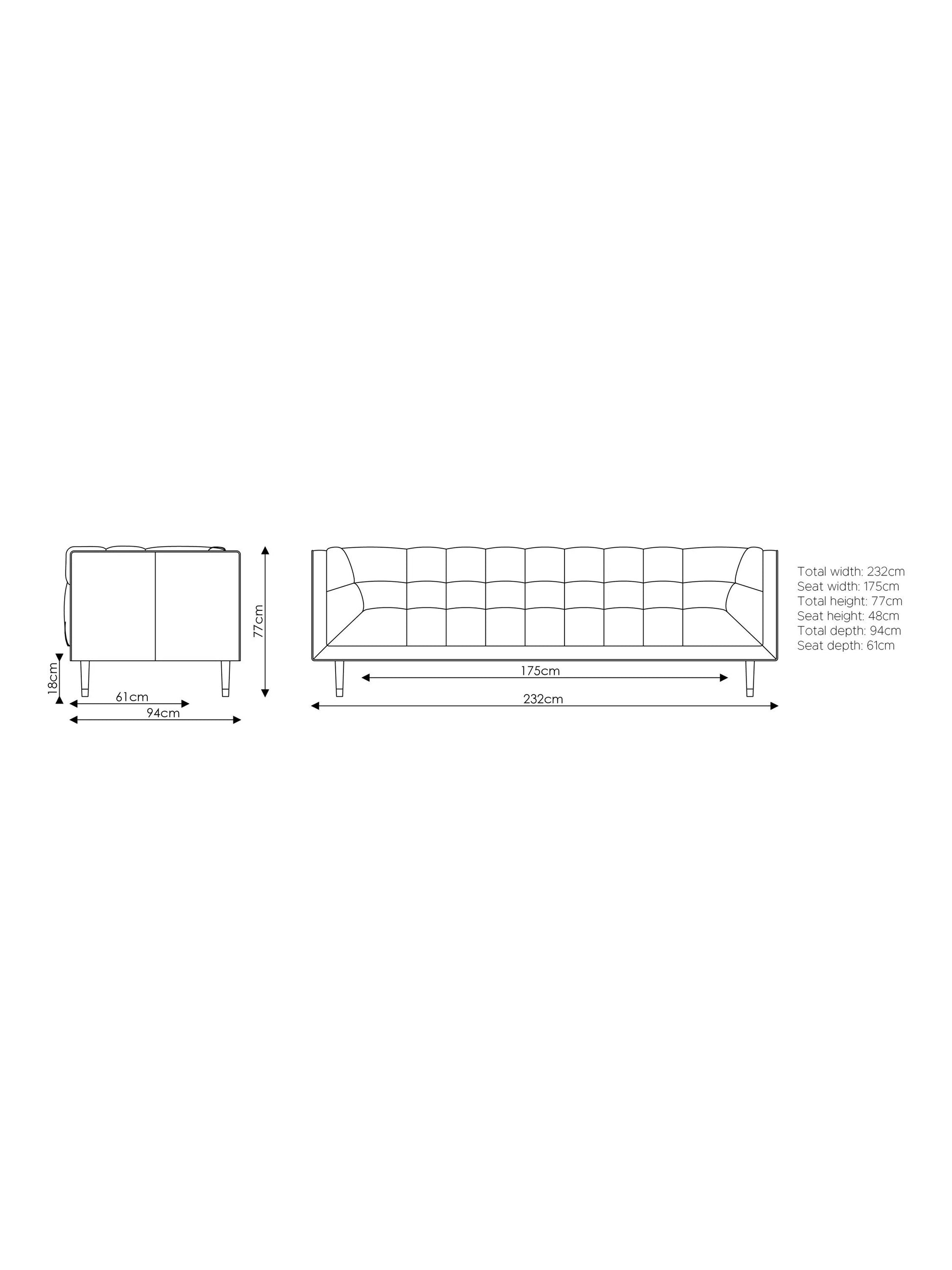 At The Helm Grace Grand 4 Seater Leather Sofa Grand Coco