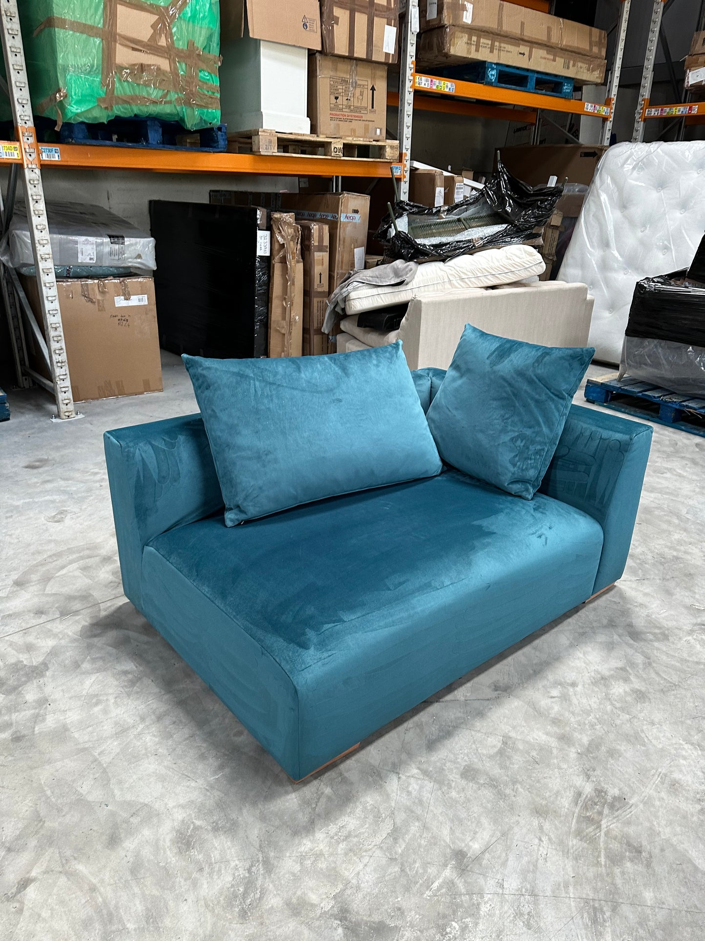 John Lewis Tokyo RHF Grand Modular Arm Unit In Velvet Teal