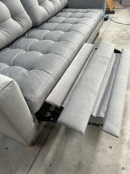 John Lewis Draper II Large Motion Sofa Easy Clean Ocean Blue