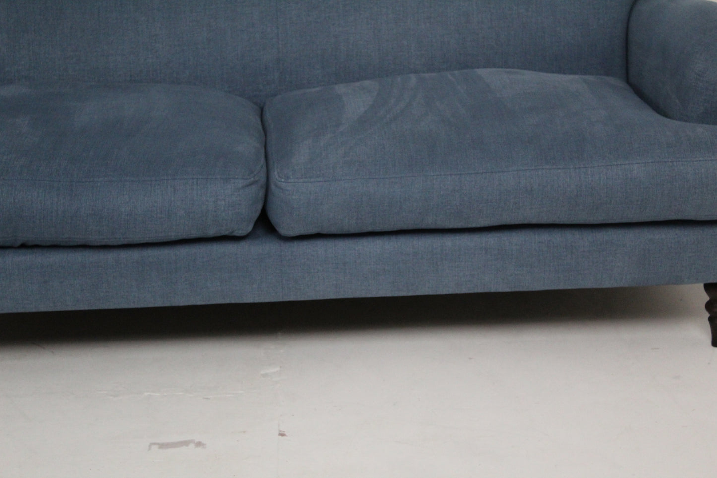 John Lewis Otley Large 3 Seater Sofa In Linen Loch Blue