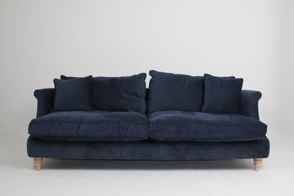 John Lewis  3 Seater Sofa Grand Bromley Blue 3 Seater Sofa