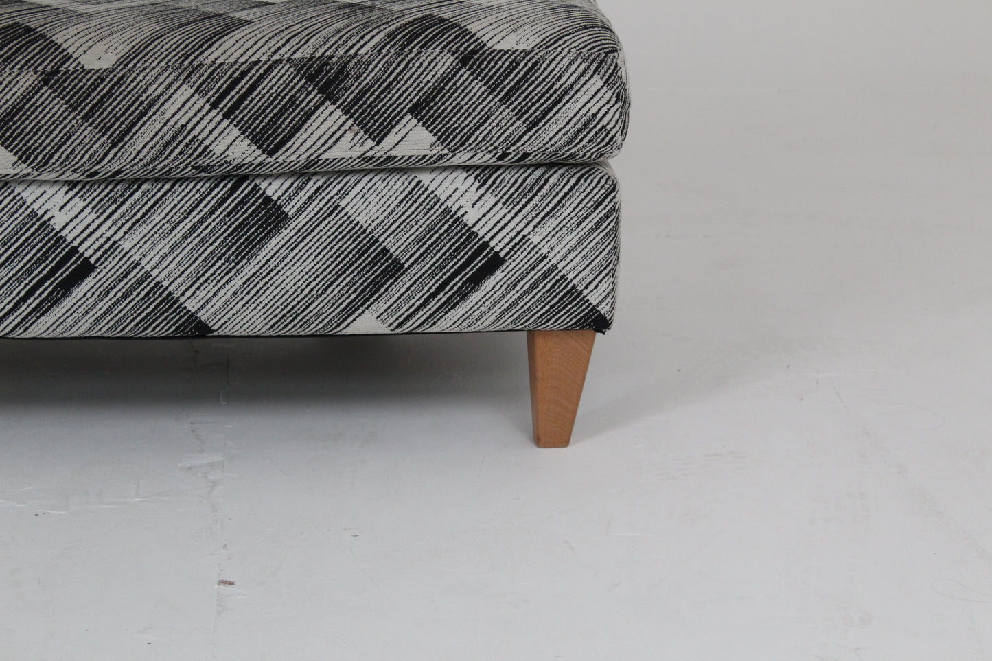 John Lewis Bailey II Footstool in a Bespoke Fabric Pattern