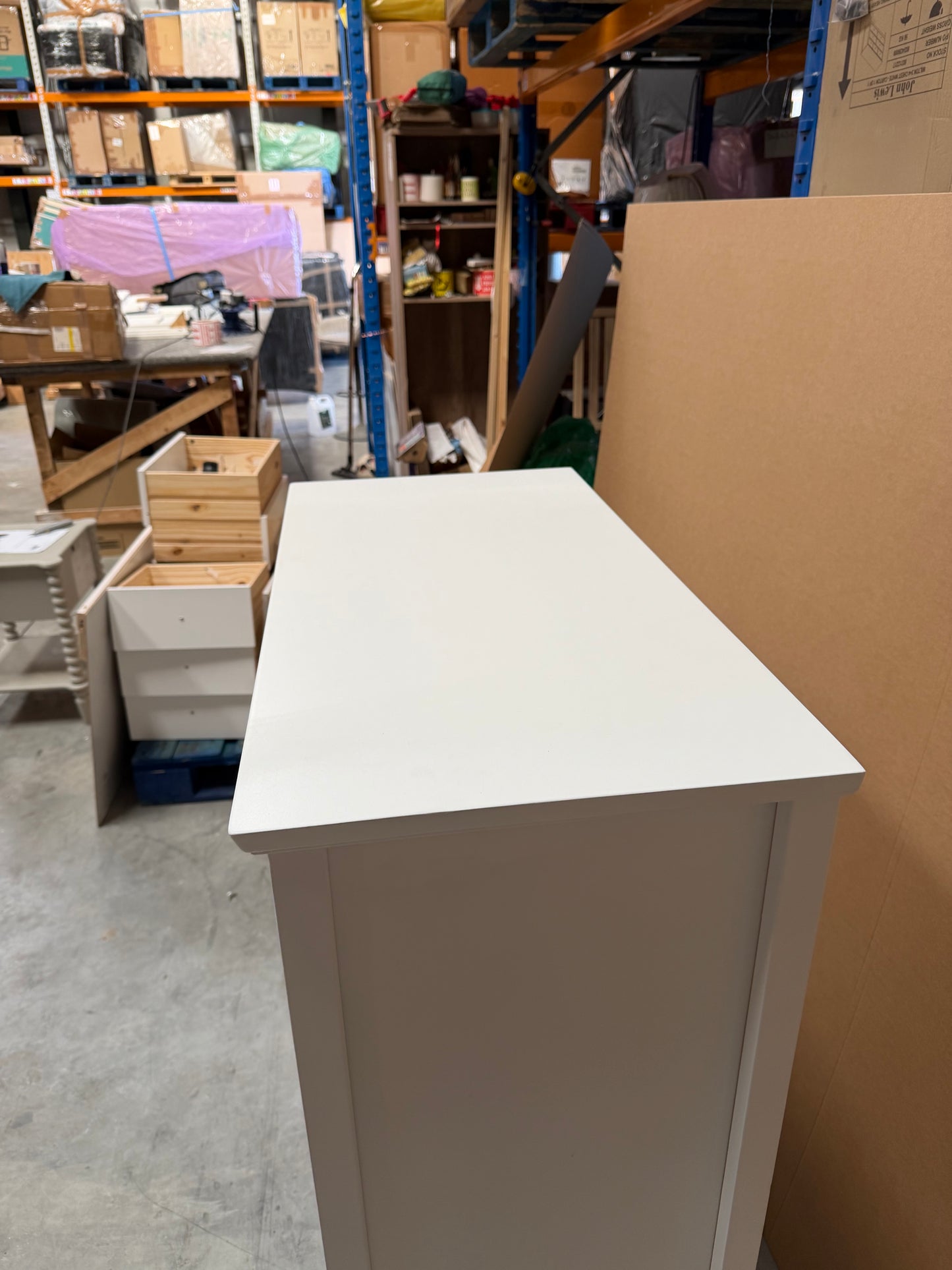 John Lewis Chest of Drawers 6 Drawer Chest White list