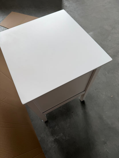 John Lewis Wilton 2 Drawer Bedside Cabinet White