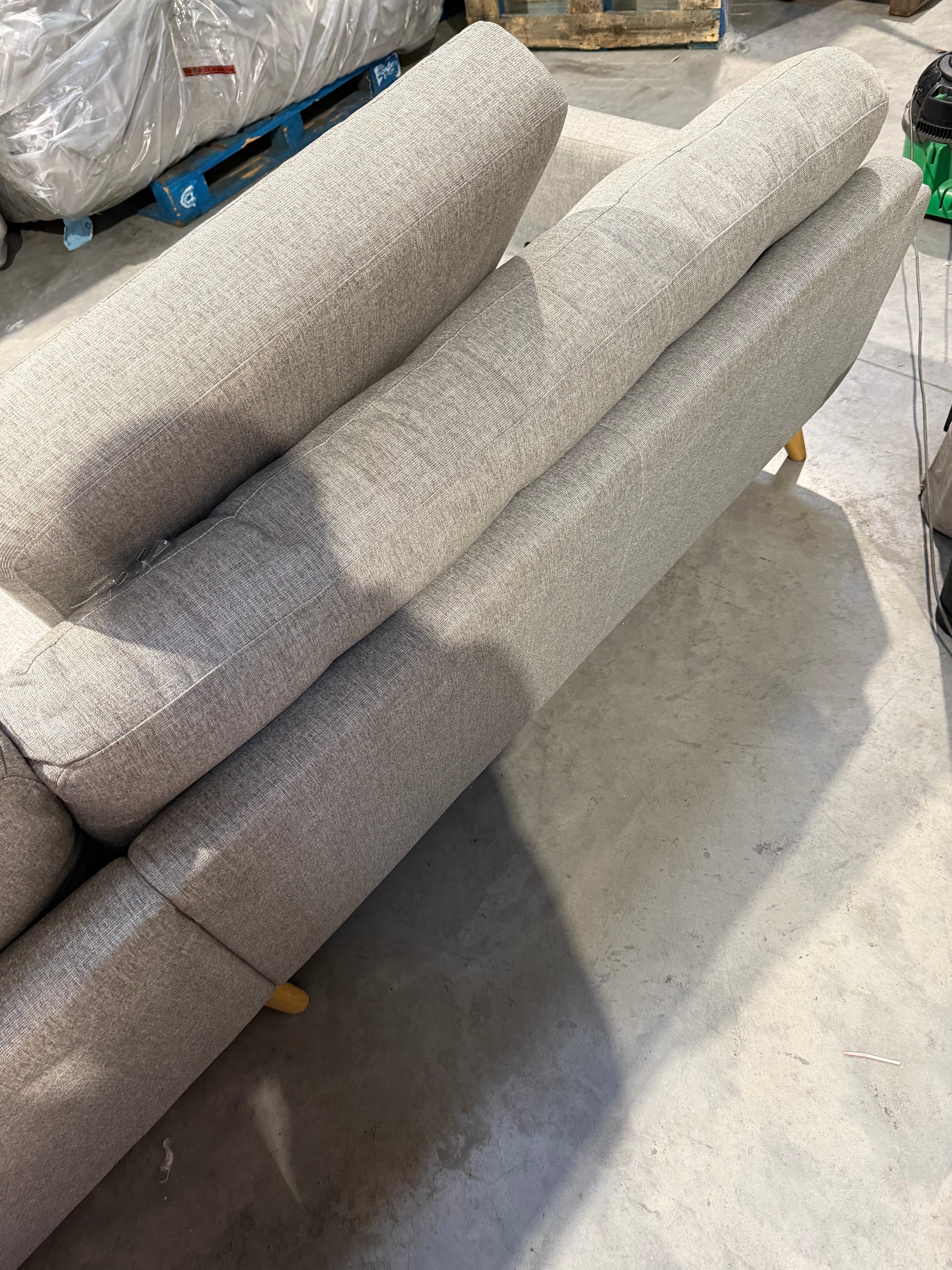 John Lewis Corner Sofa Barbican 5+ Seater Connie Grey