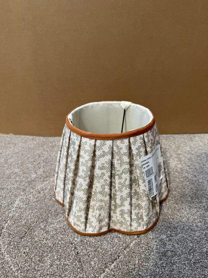 John Lewis x Sanderson Truffle Scallop Table Lamp, Green LAMP SHADE ONLY