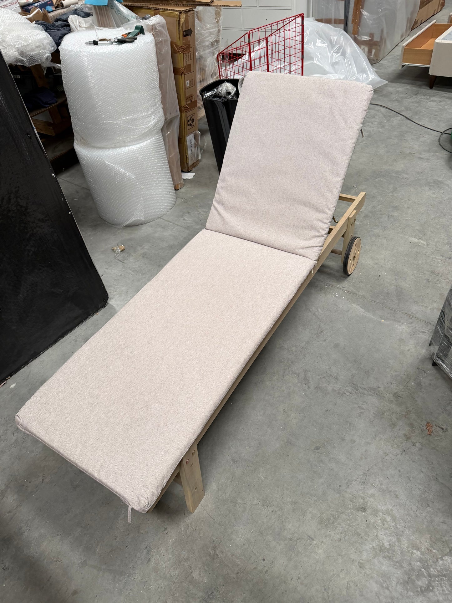 John Lewis Wood Sun Lounger Acacia  Natural