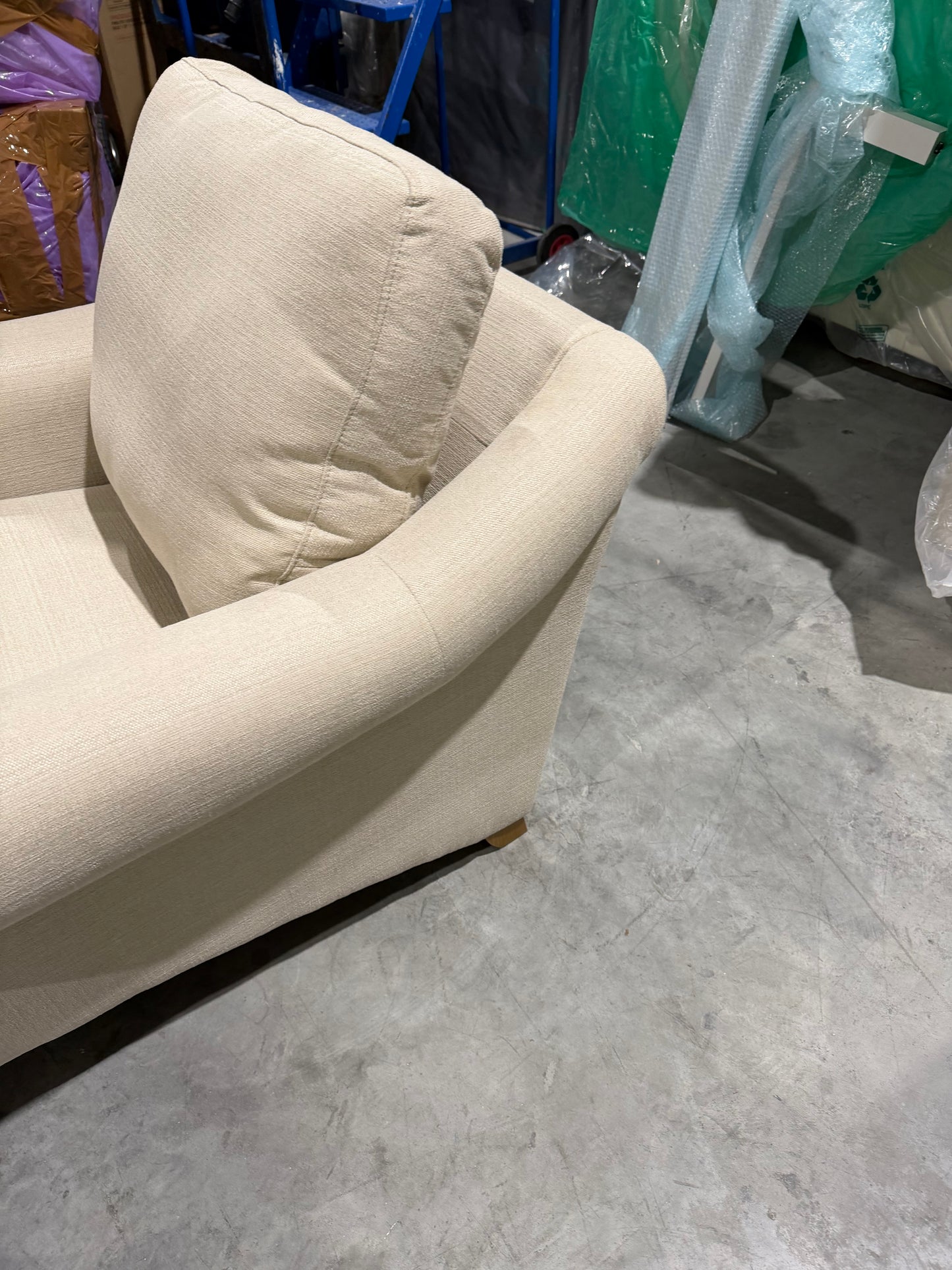 John Lewis Camber Armchair Chenille Weave Putty