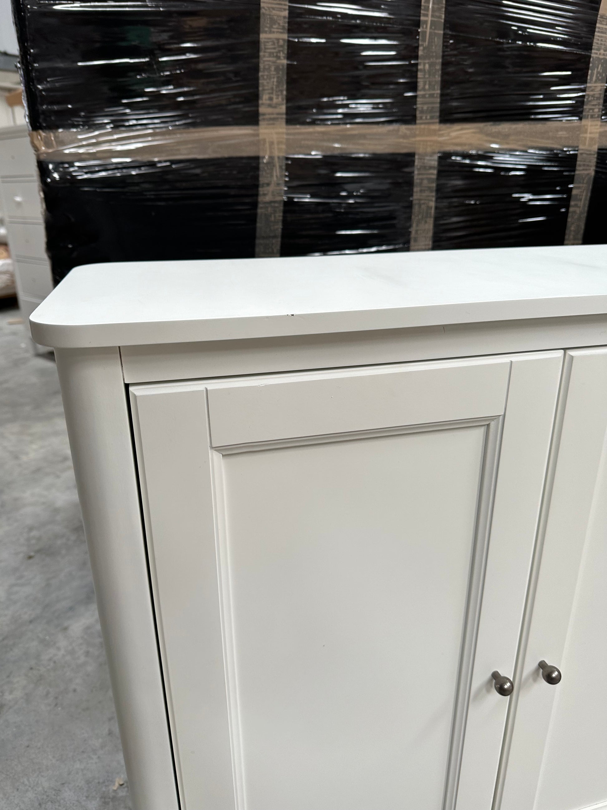 John Lewis Portsman Double Towel Cupboard, White