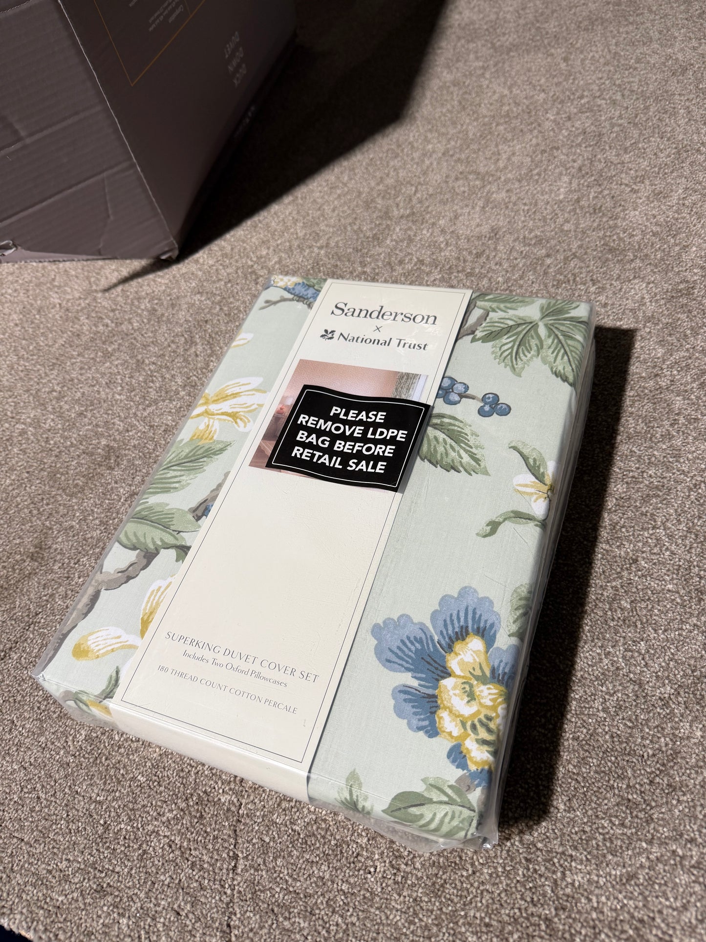 Sanderson x National Trust Lophura Super King Duvet Cover Set