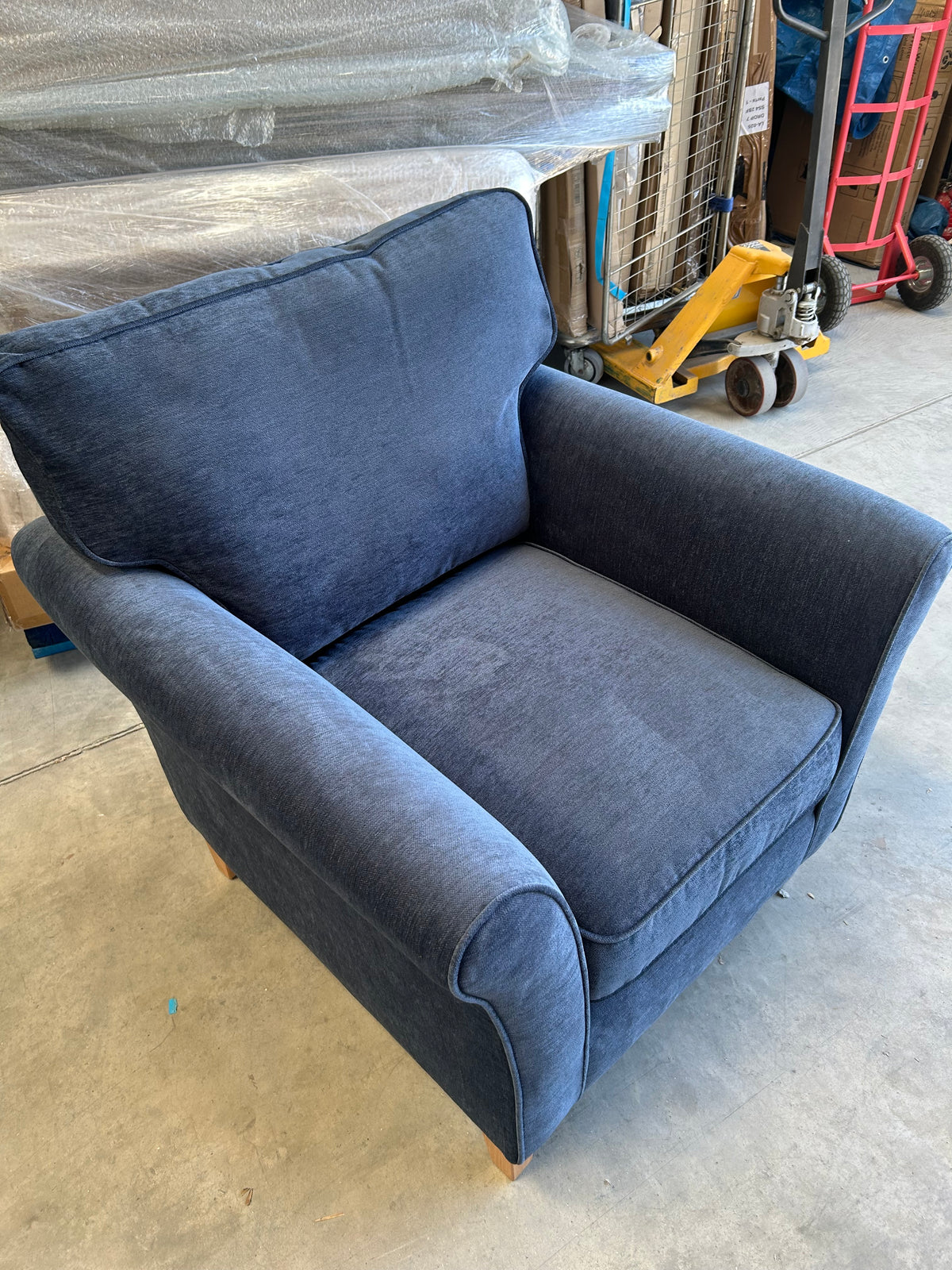 John Lewis Charlotte II Armchair Aquaclean Titan Navy
