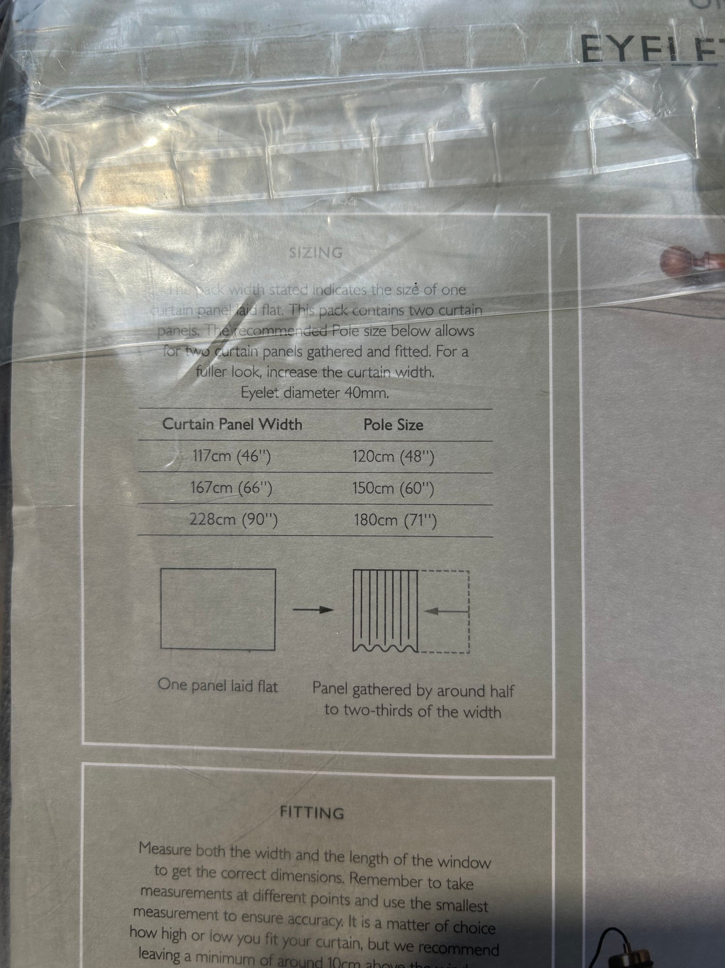 John Lewis Textured Weave Pair Blackout Lined Eyelet Curtains, Storm, W228 x Drop 182cm