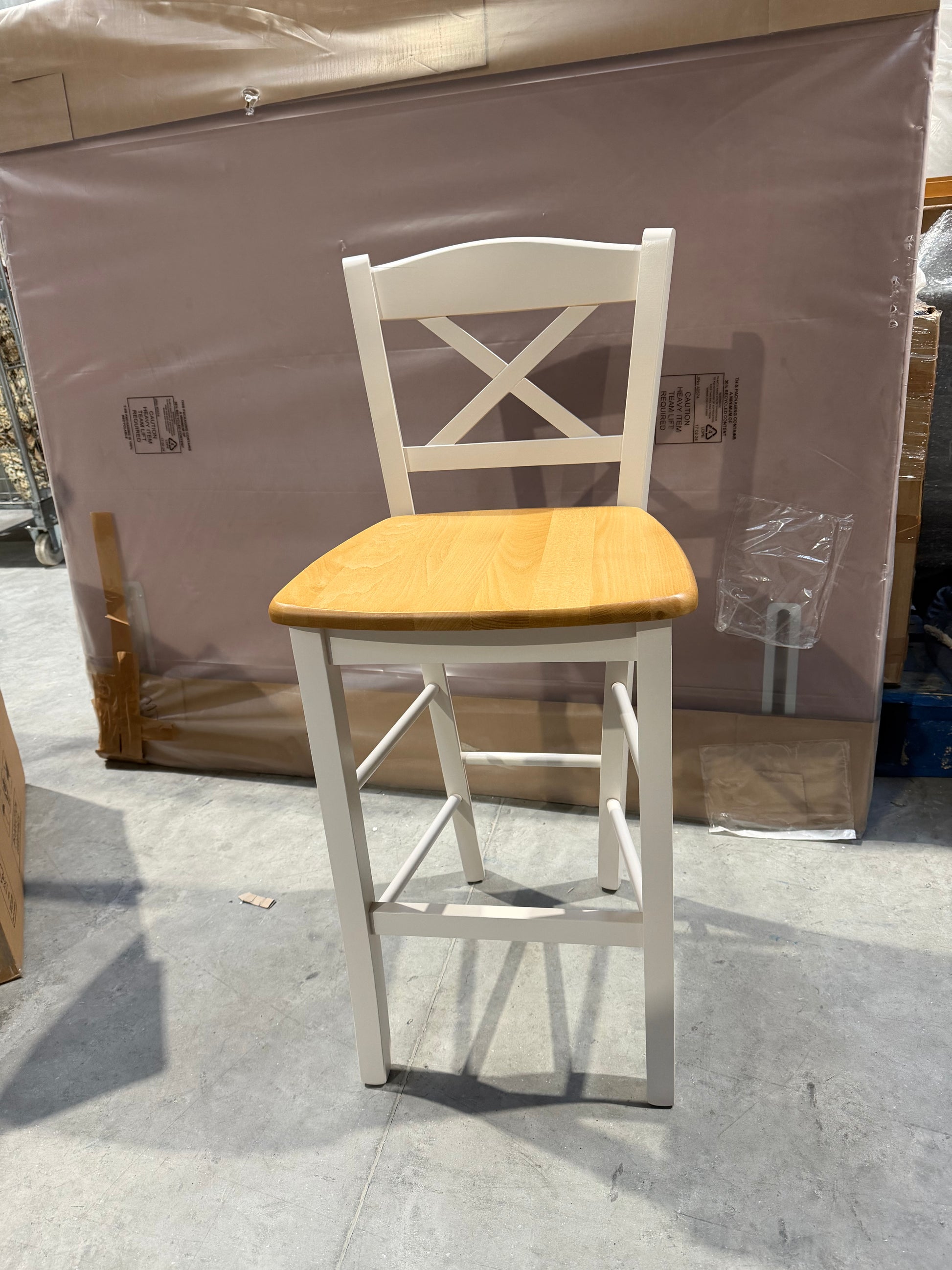 John Lewis Clayton Bar Stool Cream