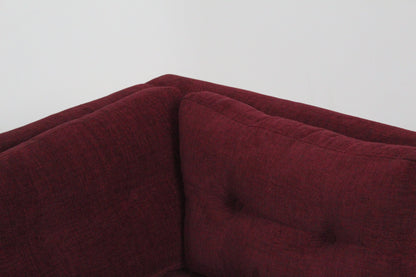 JOHN LEWIS BOOTH MEDIUM 2 SEATER SOFA IN A DEEP RED