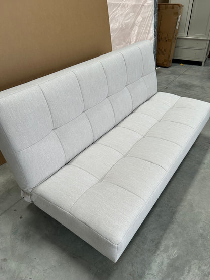 John Lewis Linear Medium 2 Seater Sofa Bed, Light Leg, Topaz Natural