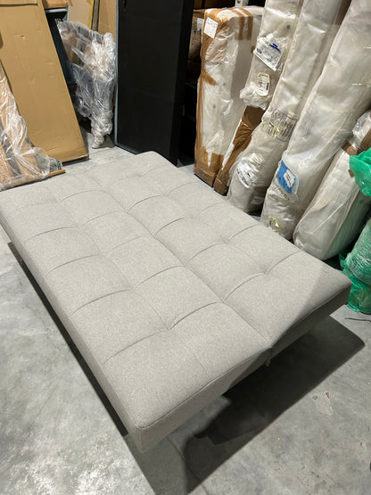 John Lewis Linear Medium 2 Seater Sofa Bed, Light Leg Cambridge Smoke