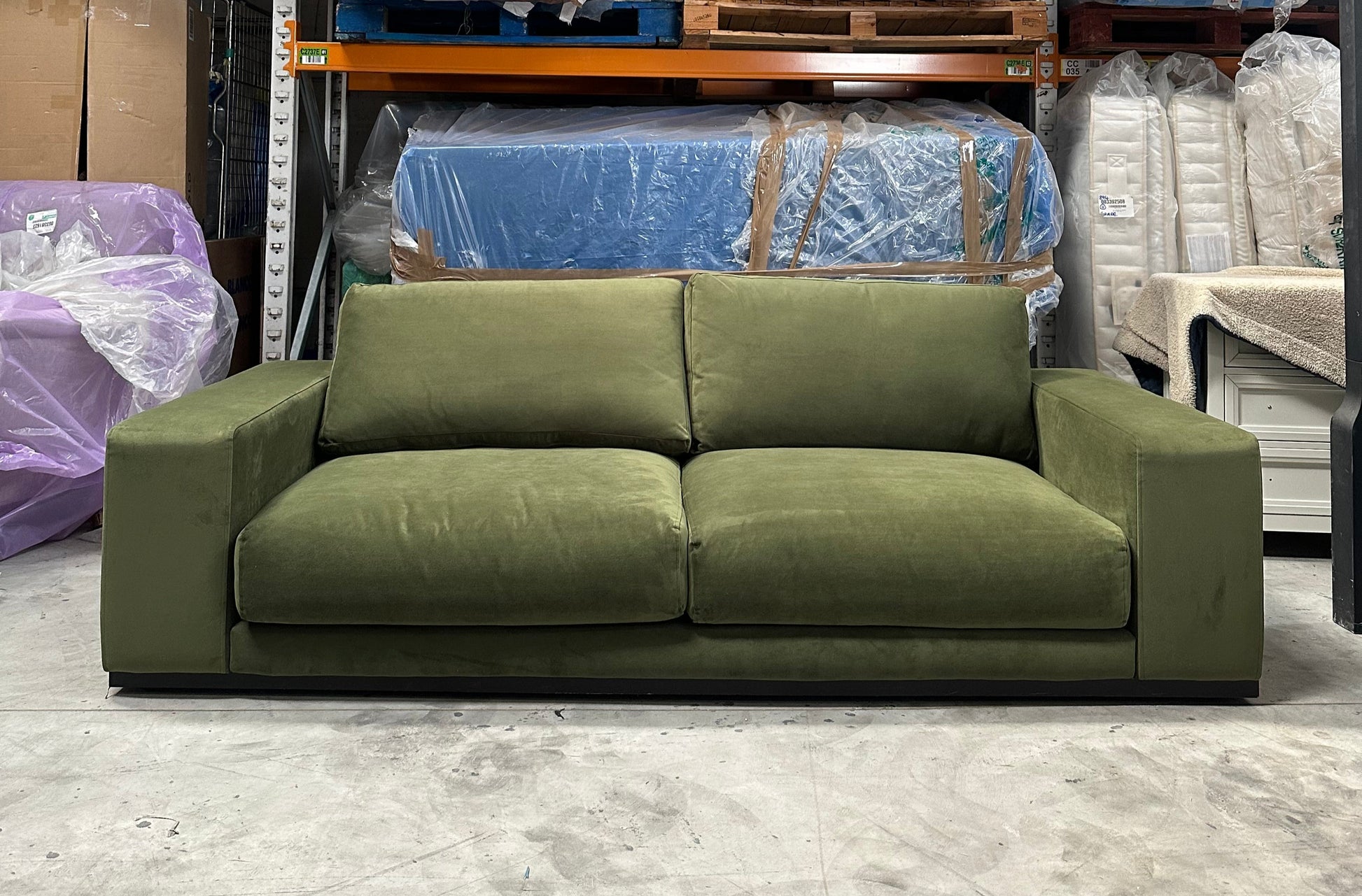 Swoon Denver Large 3 Seater Sofa,, Fern Velvet