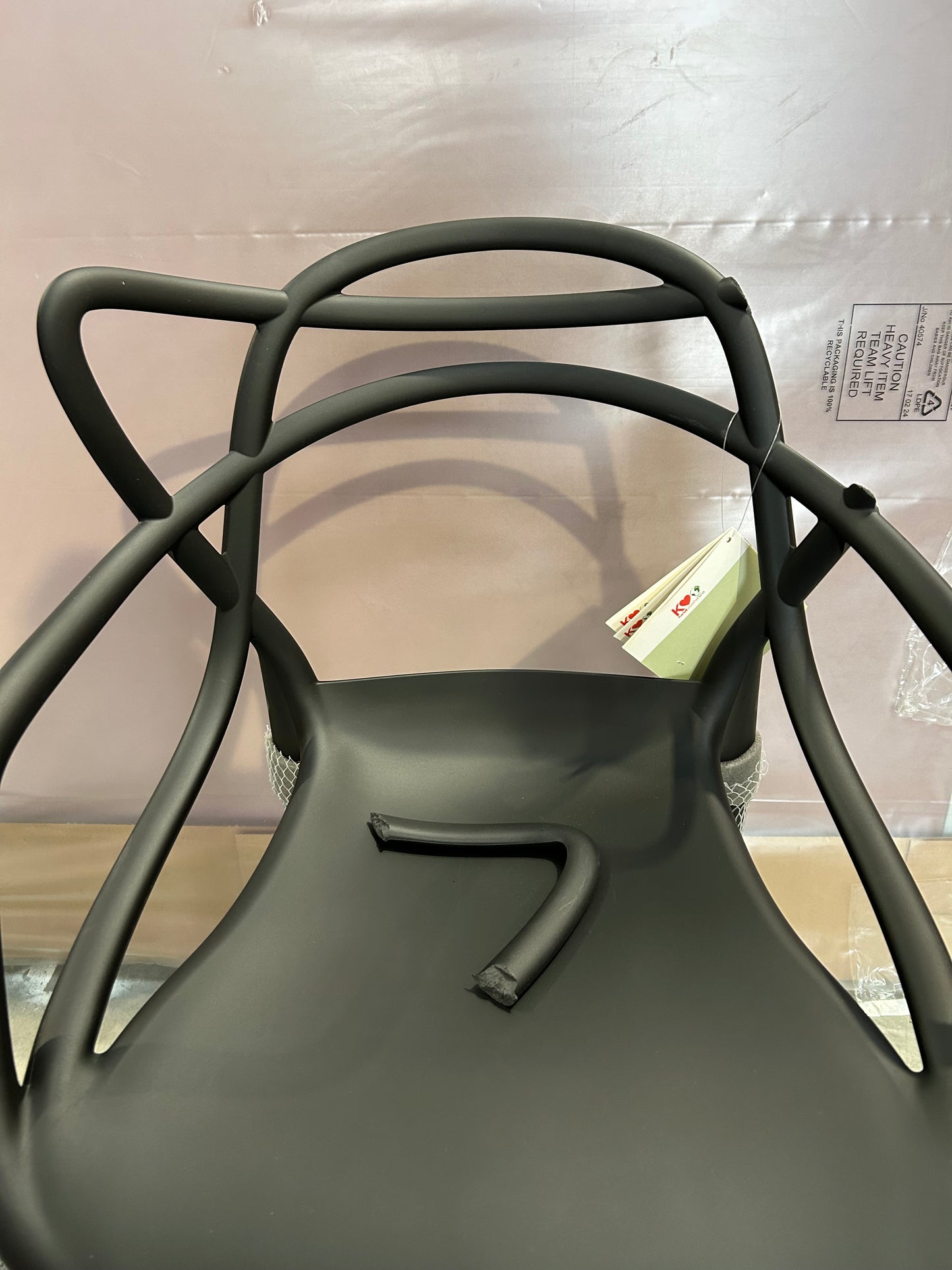 Kartell Philippe Starck for Kartell Masters Chair, Black