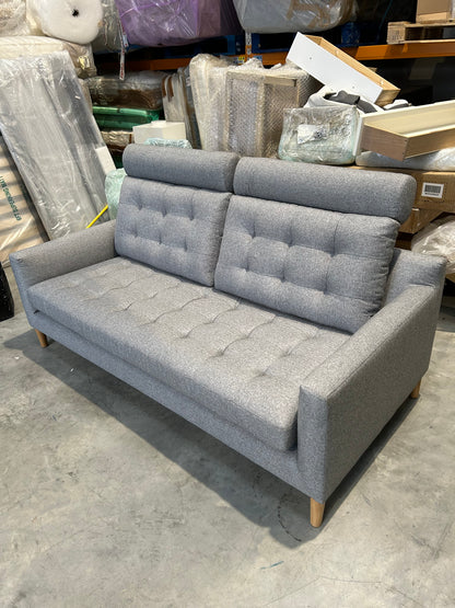 John Lewis Draper II Large 3 Seater Sofa Brushed Tweed Grey
