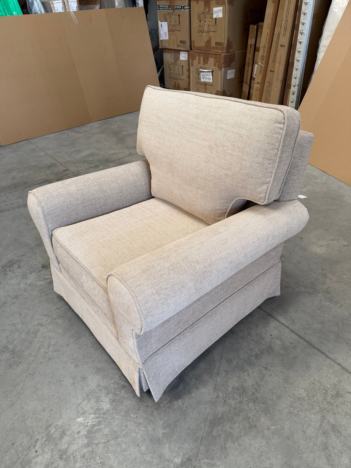 John Lewis Padstow II Armchair Chunky Chenille Natural