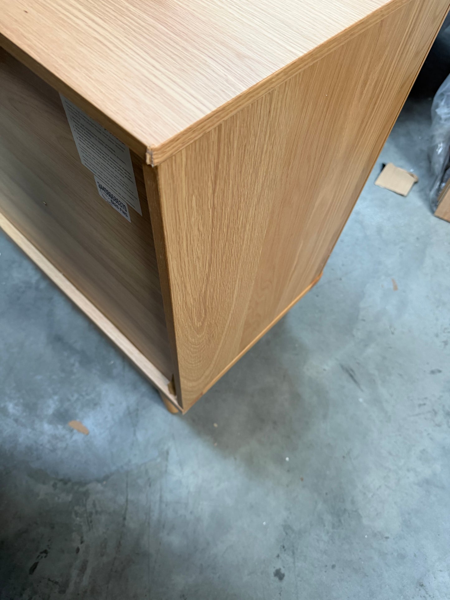 John Lewis Bow 6 Drawer Chest, Natural