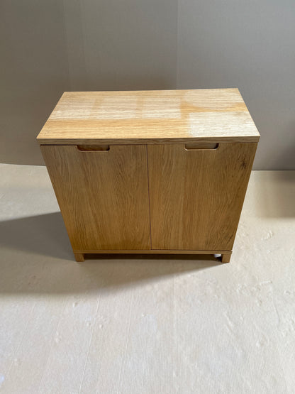 John Lewis Abacus Wide Storage Cupboard, FSC-Certified, (Oak Veneer)