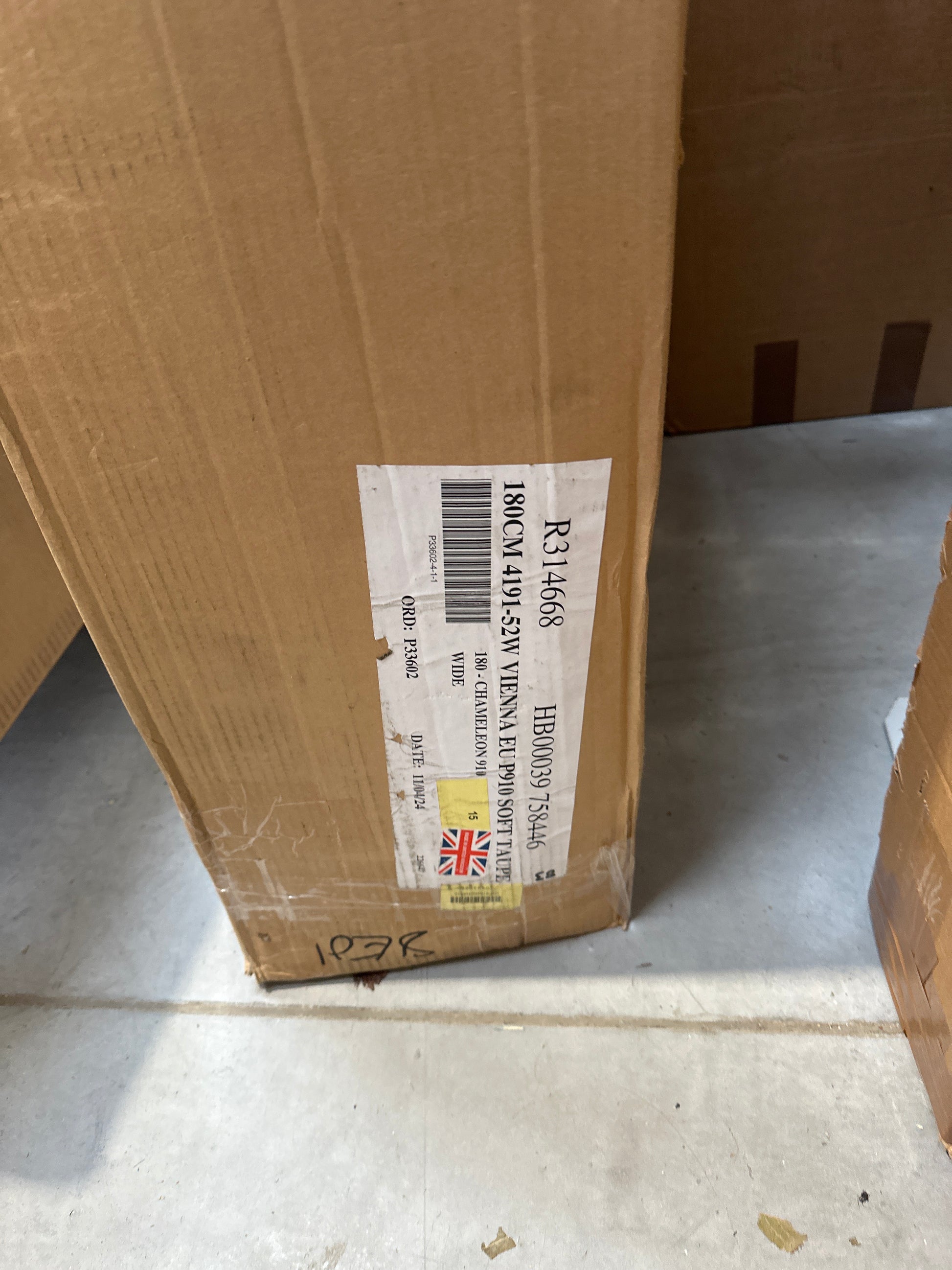 Hypnos Vienna Headboard Super Kingsize 910 Soft Taupe