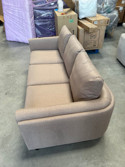 John Lewis Harbour Grand 3 Seater Sofa Brushed Tweed Mole