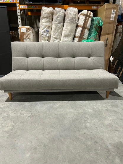 John Lewis Linear Medium 2 Seater Sofa Bed, Light Leg Cambridge Smoke