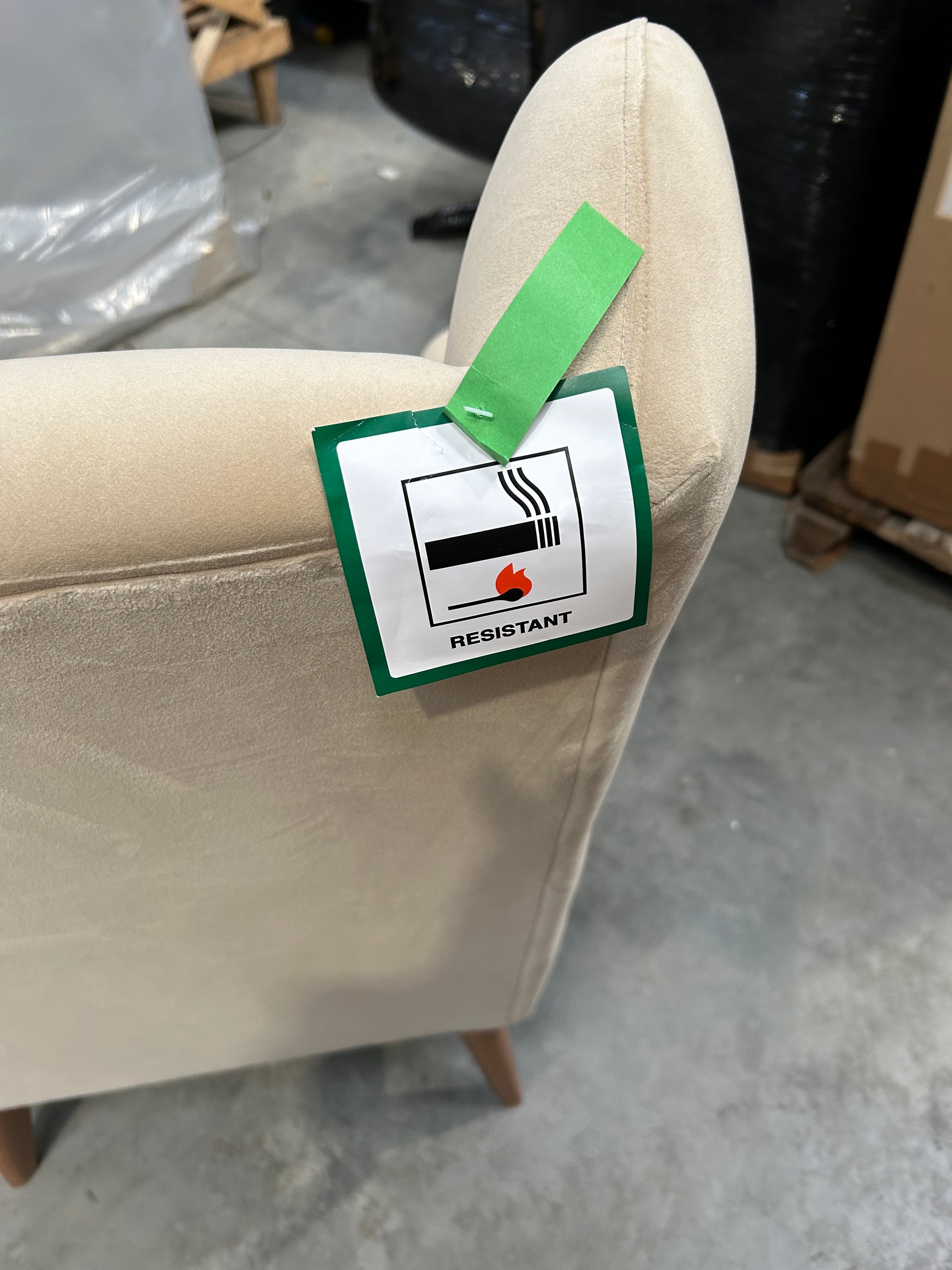 John Lewis Bergen II Armchair Easy Clean Eco Velvet Natural