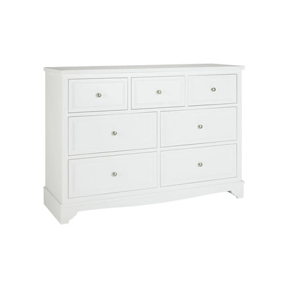 John Lewis St Ives 7 Drawer Chest white 3+4 White