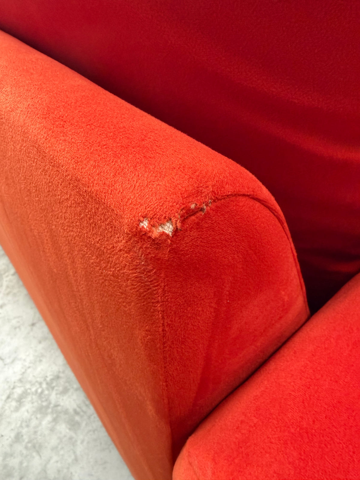 John Lewis Mellow LHF Corner Sofa  Plush Velvet Paprika Easy Clean